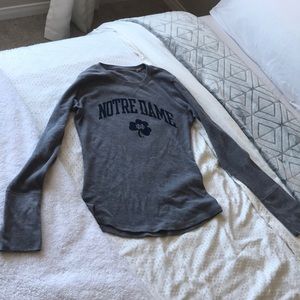 Notre Dame University Waffle Long Sleeve